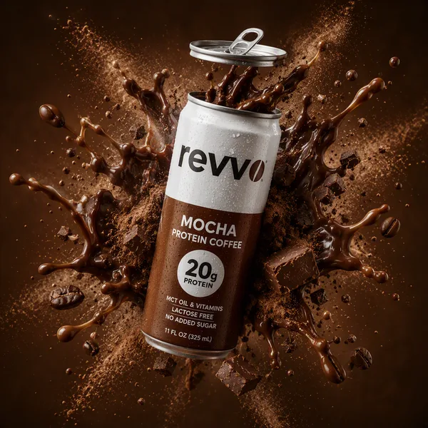 Revvo Mocha with chocolate splash