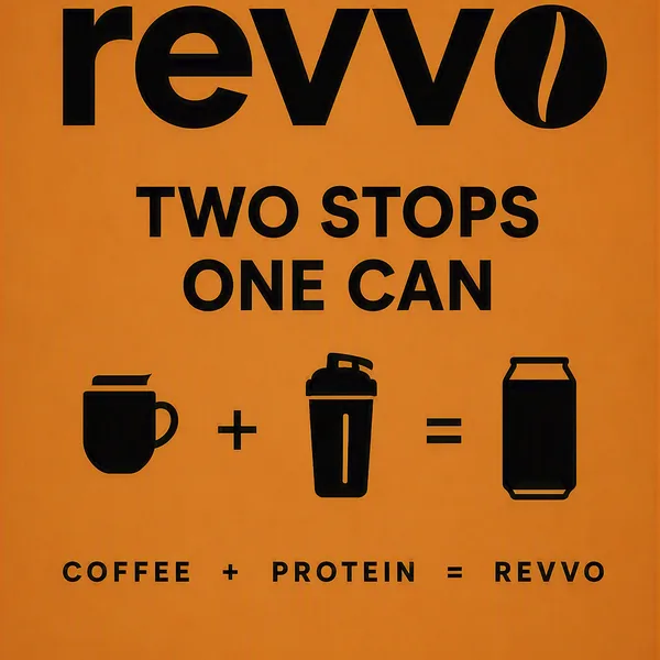 Two stops, one can: coffee plus protein equals Revvo